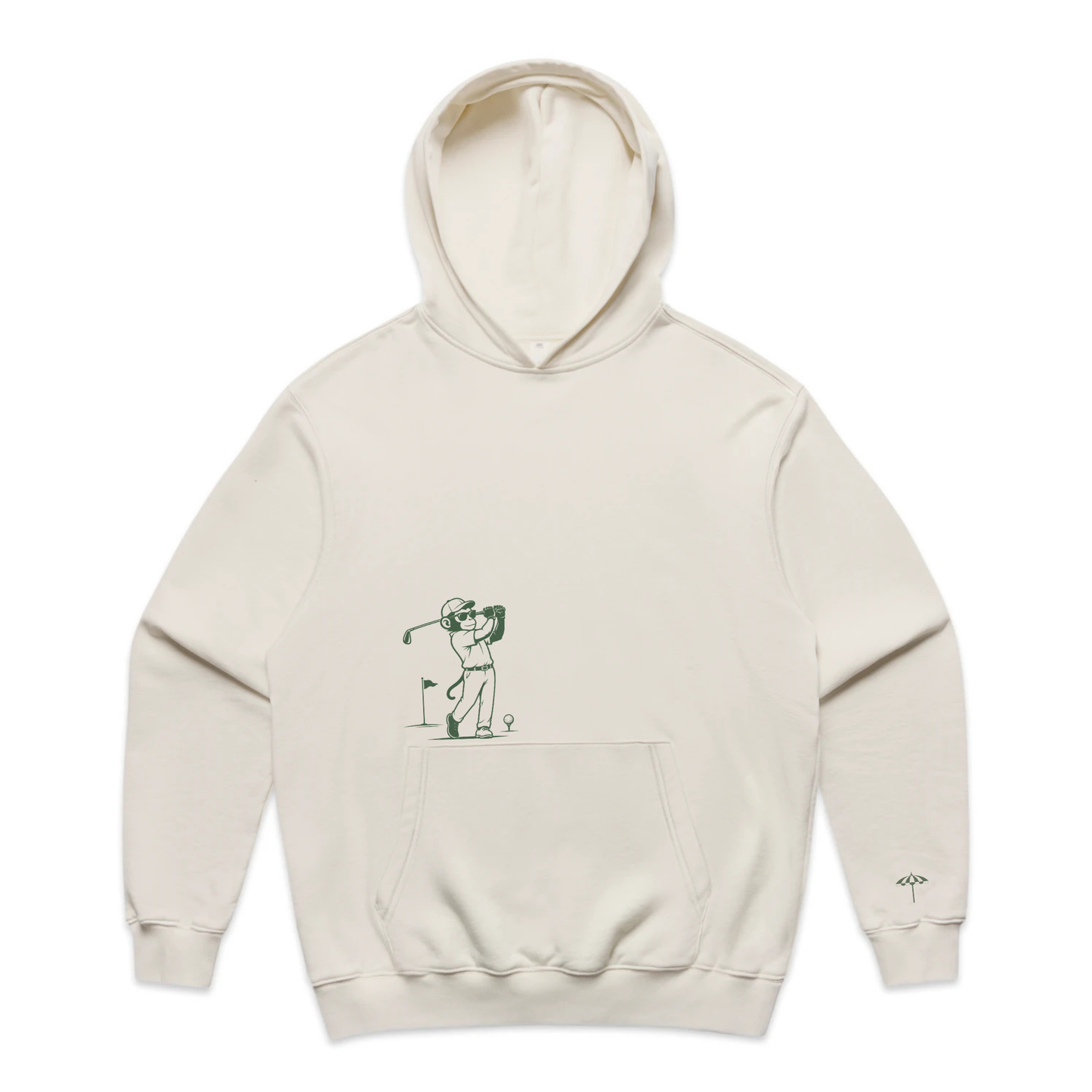 Monkey Golf Club Hoodie - Bone