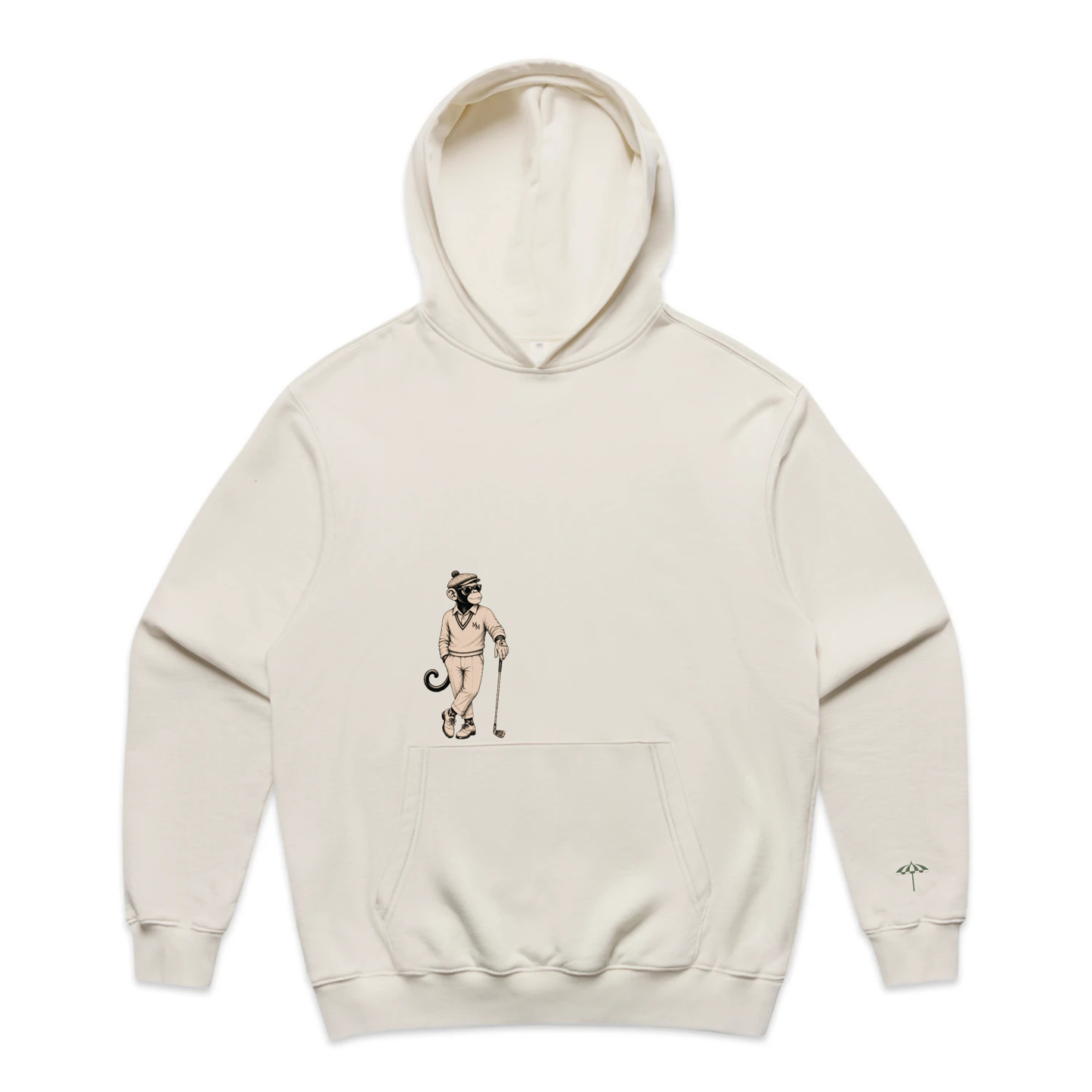 Monkey Golf Club Hoodie - Bone