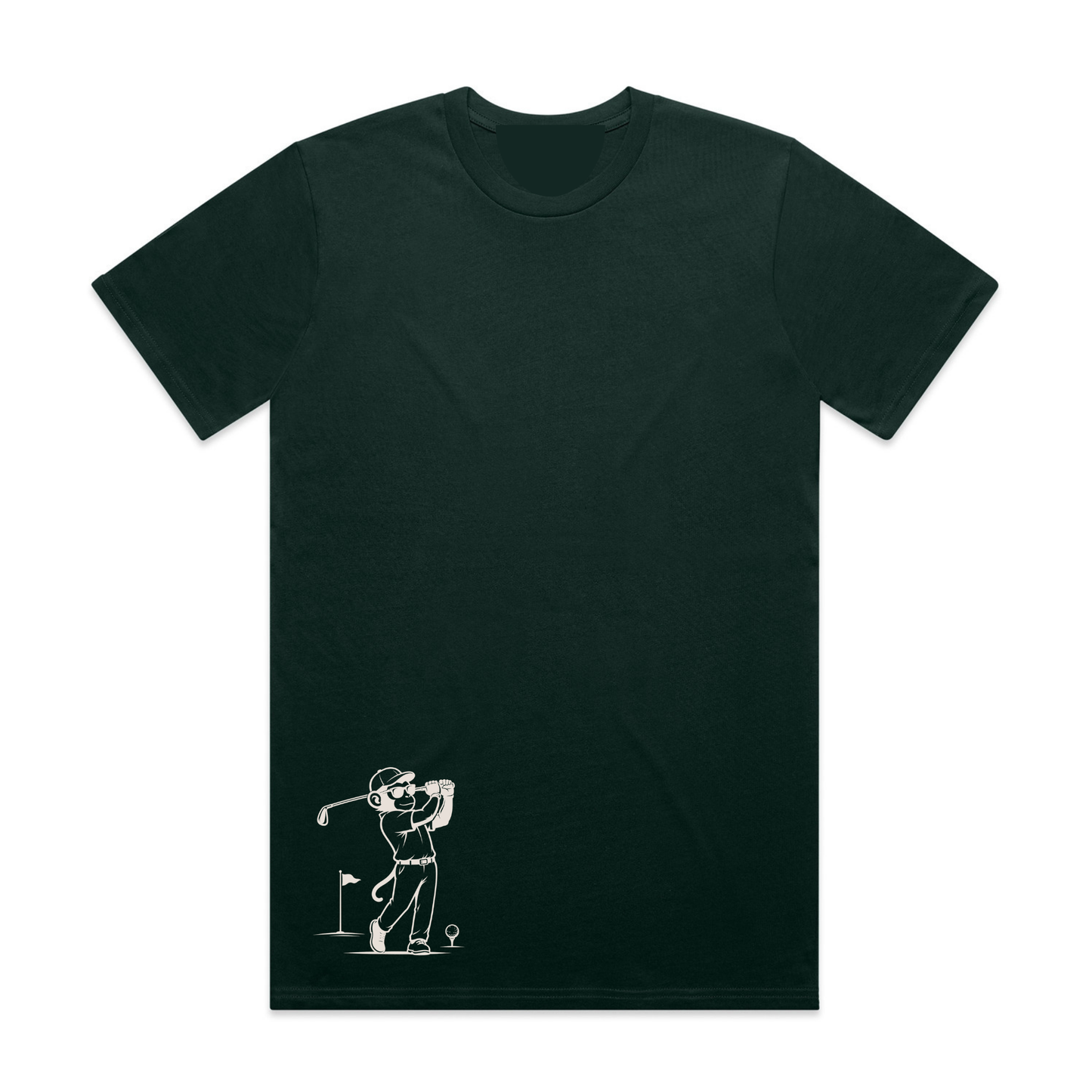 Monkey Golf Club Tee - Forest Green
