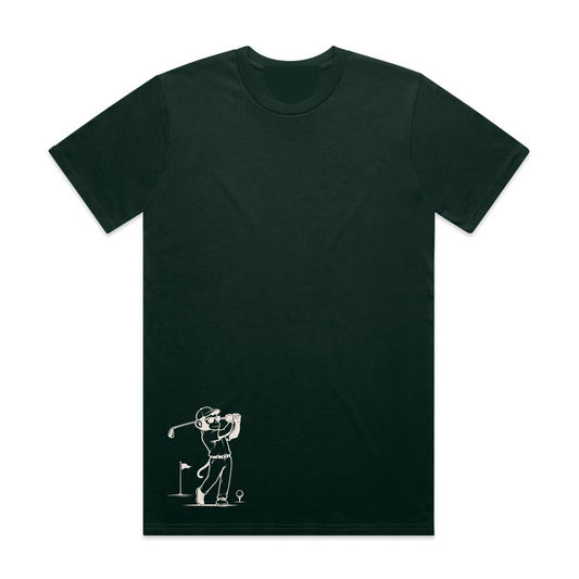 Monkey Golf Club Tee - Forest Green