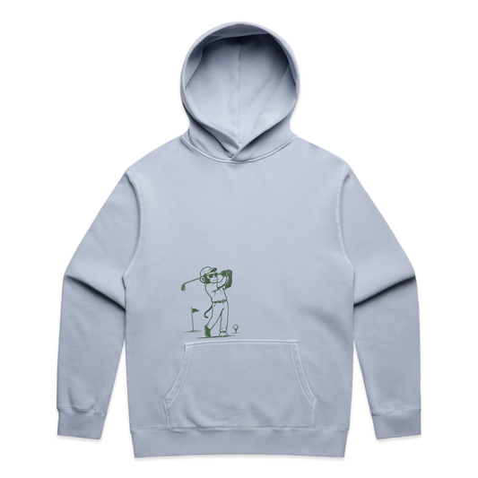 Monkey Golfer Hoodie - Sky Blue