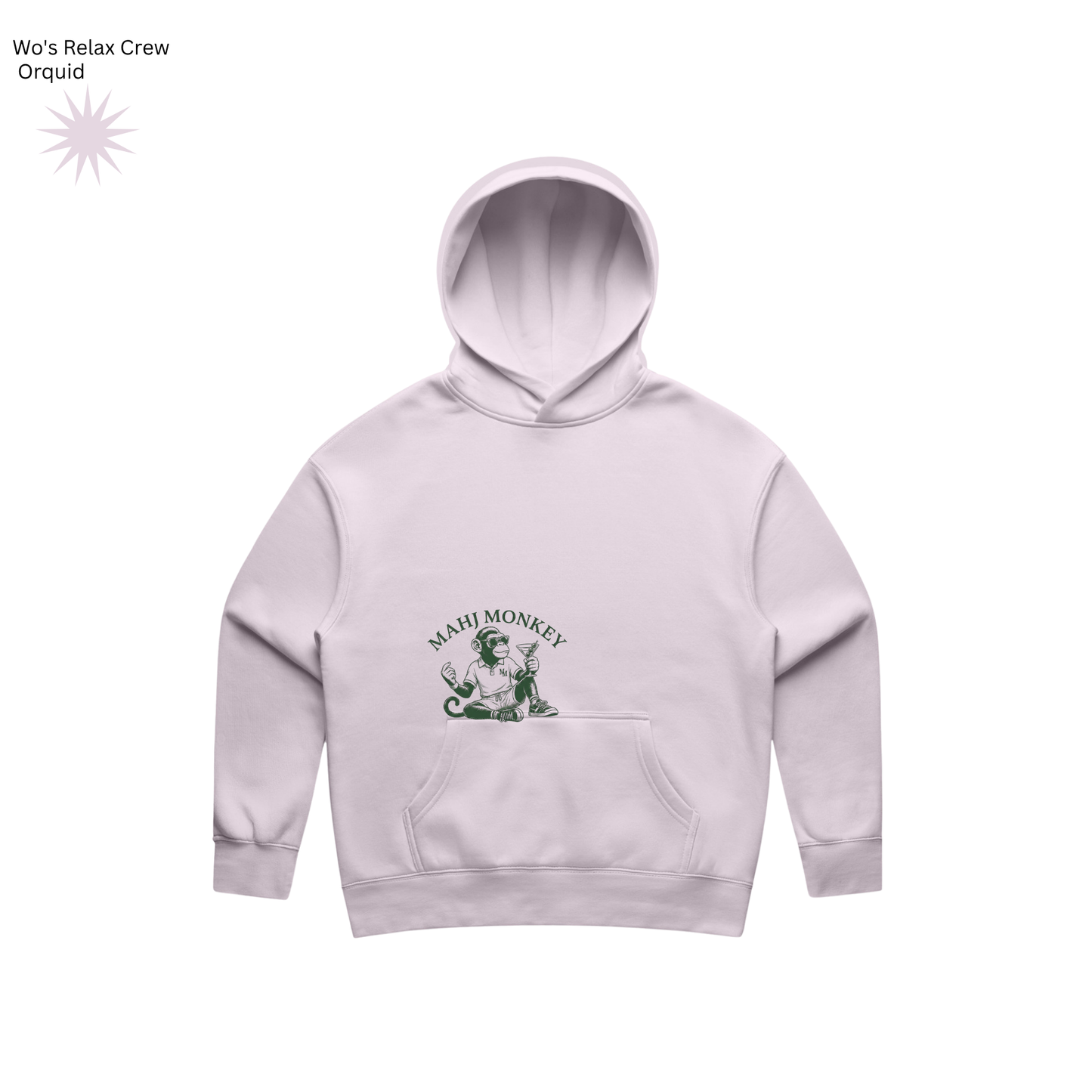 Mahj Monkey Hoodie – Lavender