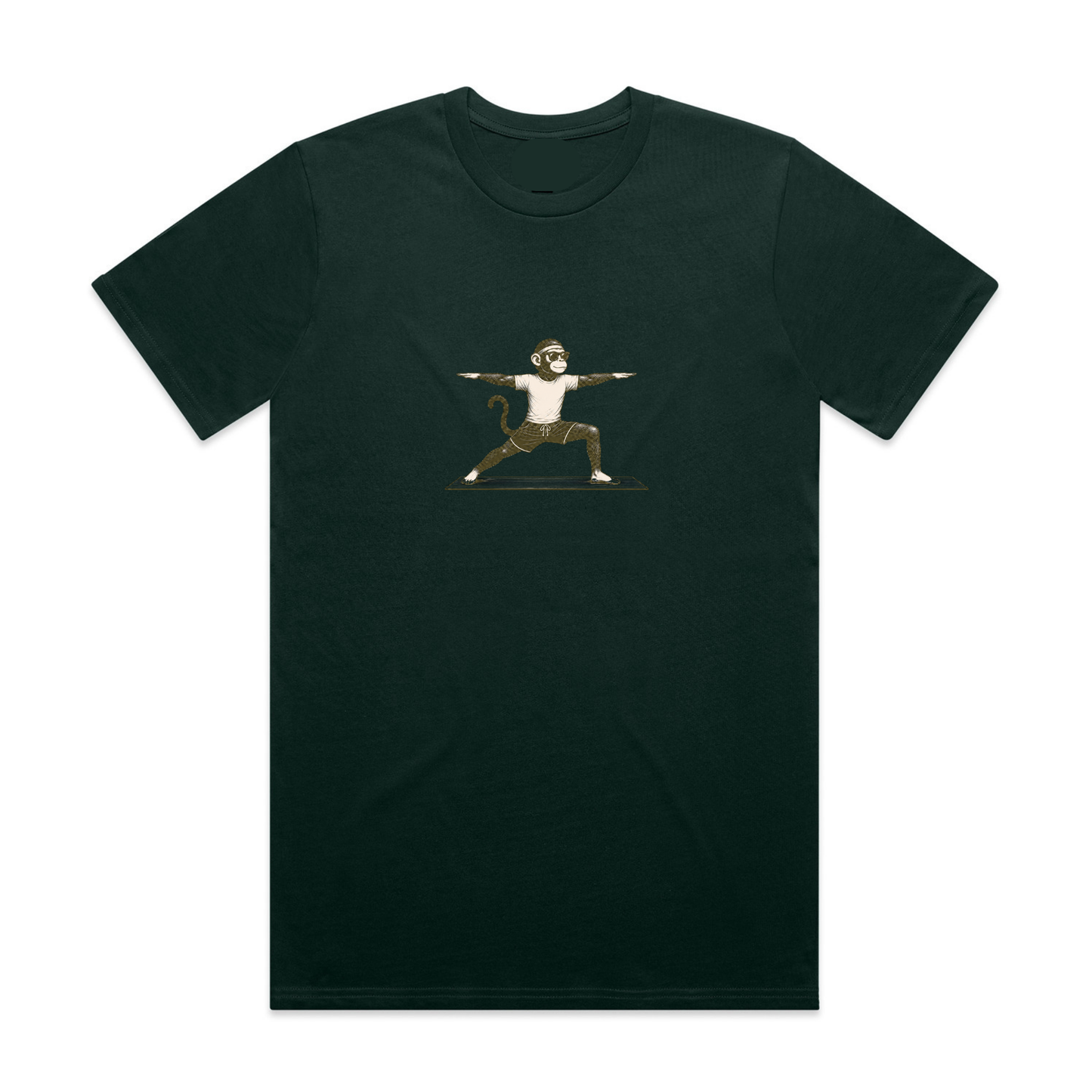 Mono Monkey Warrior Tee - Forest Green