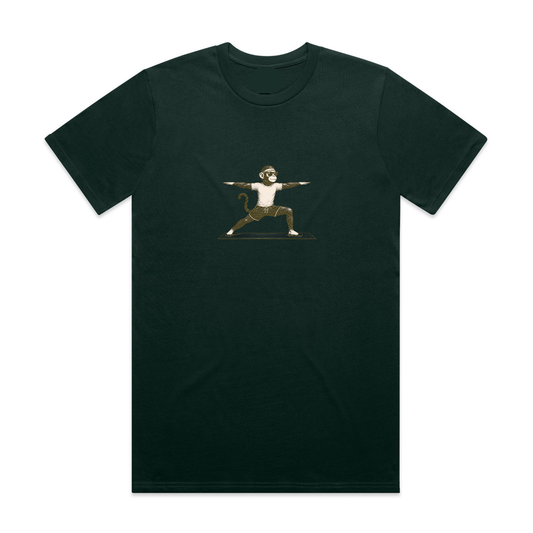 Mono Monkey Warrior Tee - Forest Green