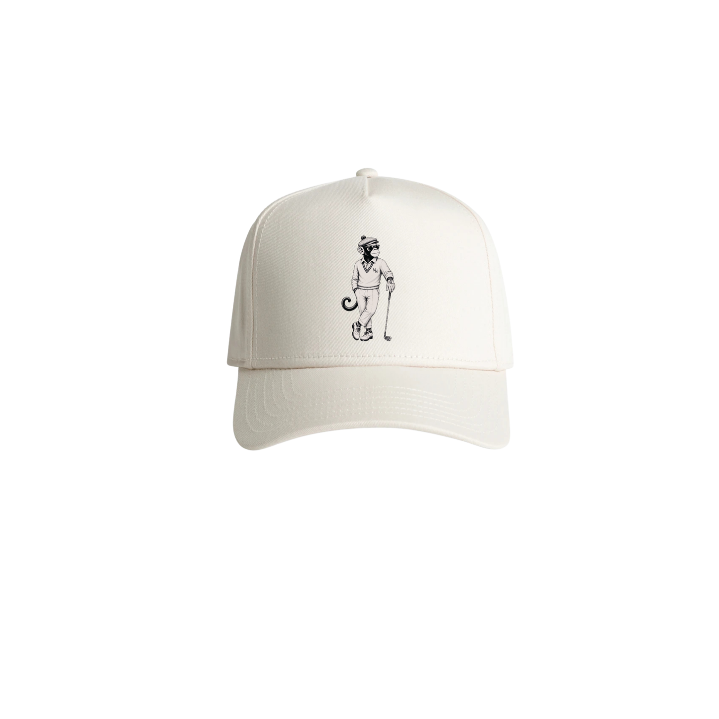 Monkey Golfer Cap - Cement