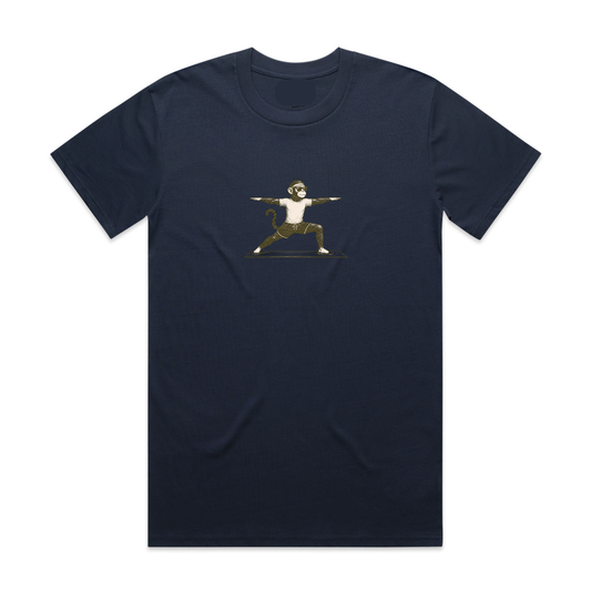 Mono Monkey Warrior Tee - Navy
