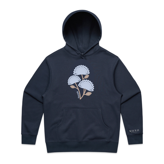 MONO MONKEY Mahjong Flower Hoodie - Midnight Navy