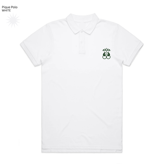 MONO MONKEY Parasol Piqué Polo - White