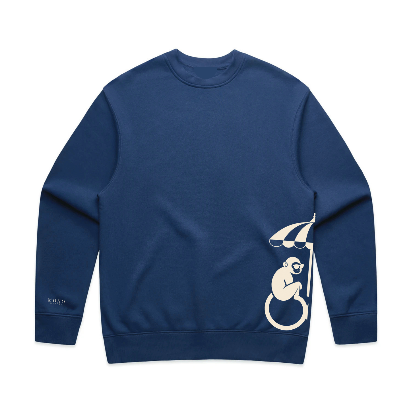 The Beach Club Crewneck - Navy | Mono Monkey Originals