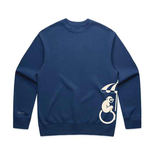 The Beach Club Crewneck - Navy | Mono Monkey Originals