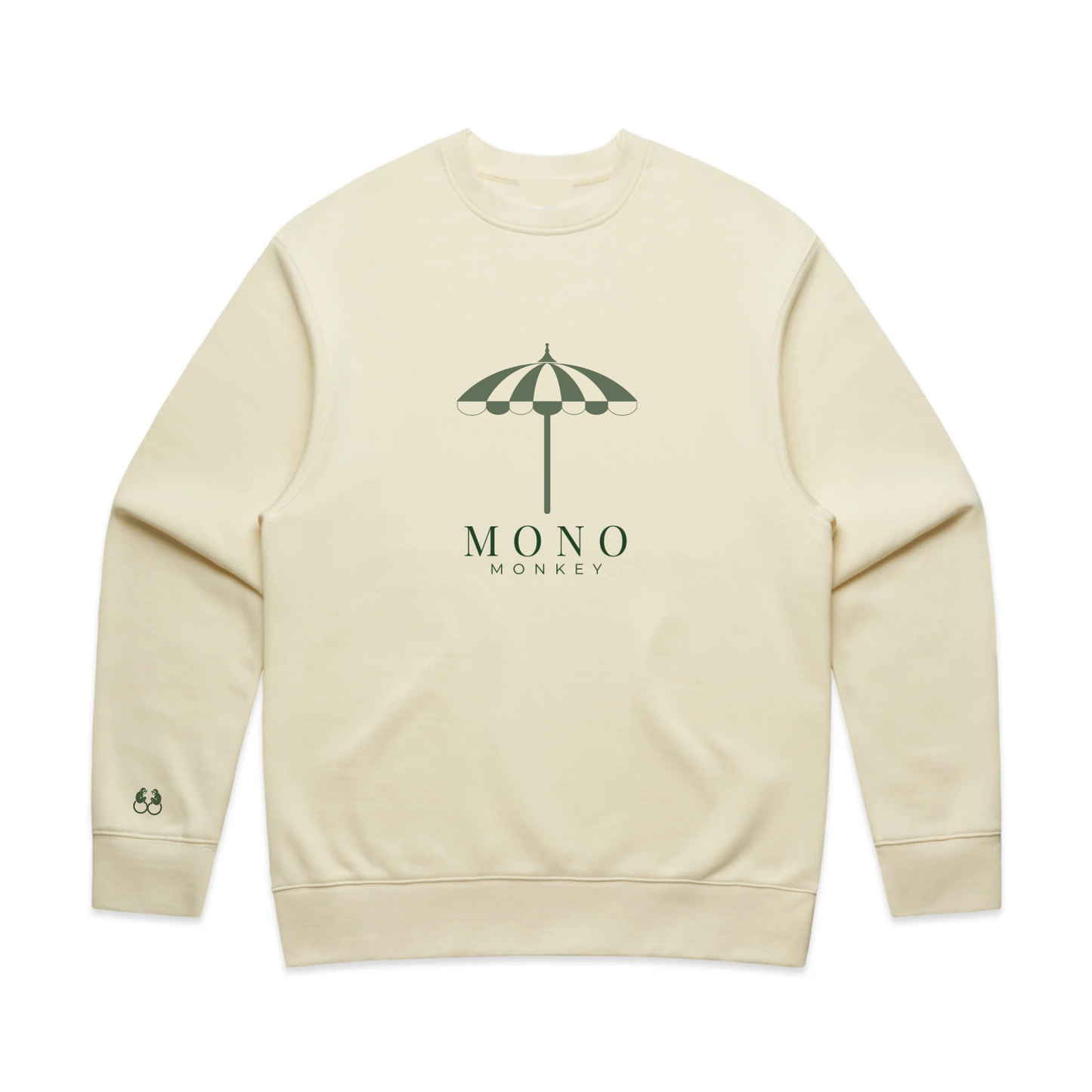 Parasol Club Crewneck - Ecru | Mono Monkey Originals