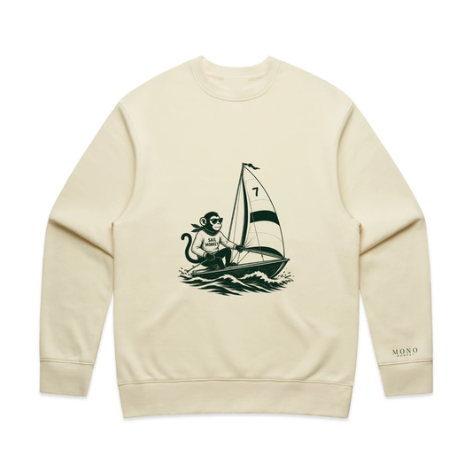 Sail Monkey Crewneck – Ecru