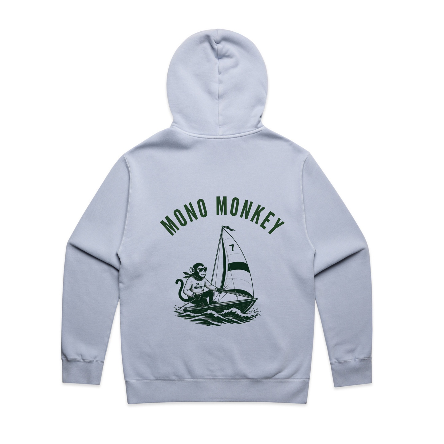 Sail Monkey Hoodie – Powder Blue