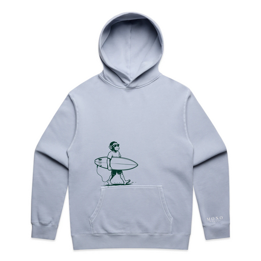Surf Monkey Hoodie - Sky Blue