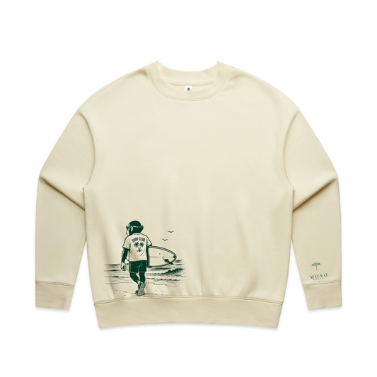 Surf Club Crewneck - Butter Cream