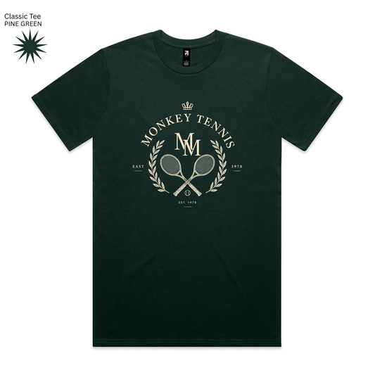 MONO MONKEY Tennis Club Tee - Forest Green