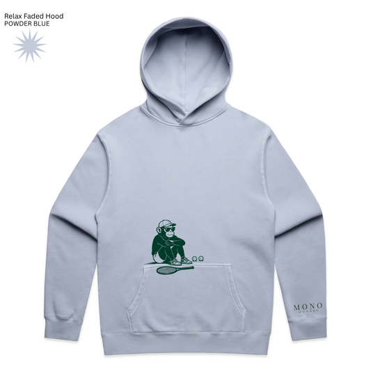 MONO MONKEY Court Side Hoodie - Powder Blue