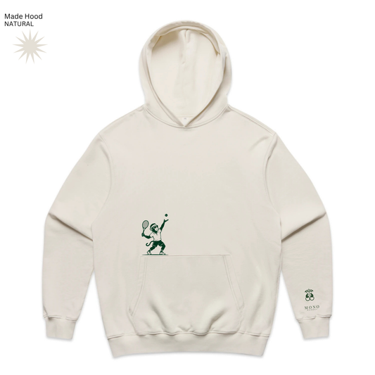 MONO MONKEY Tennis Serve Hoodie - Vanilla Cream